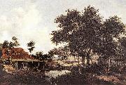 Meindert Hobbema The Water Mill oil painting on canvas